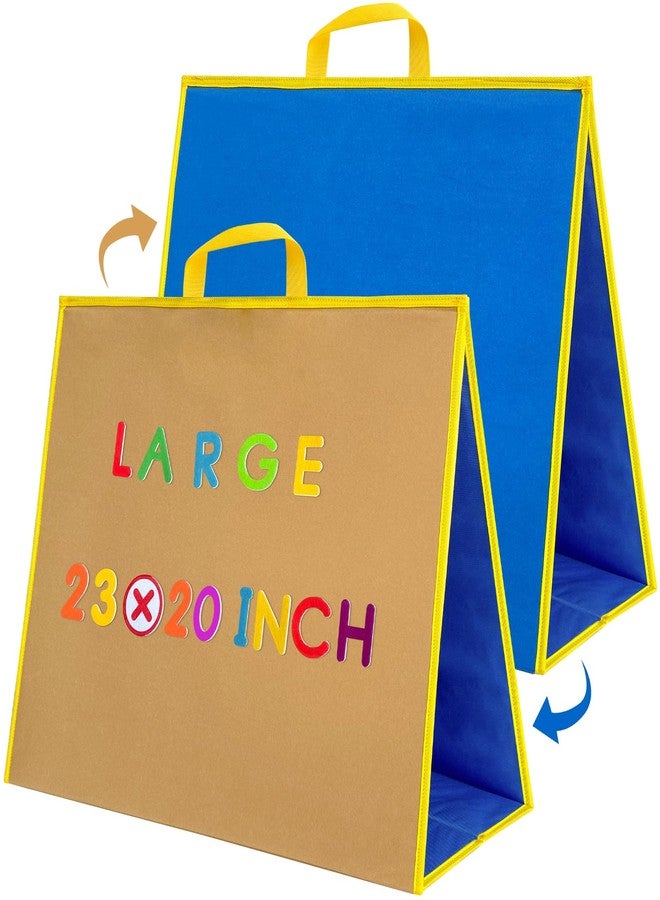PENGFULL large Felt Flannel Board 22.8*19.7 In,Felt Story learning Board for Toddlers,Classroom,Preschool,Kiddie Corner, Interactive,Foldable,Stand,For Walls Felt Baord,Double-Sided Use,Gifts for Kids - Image 1